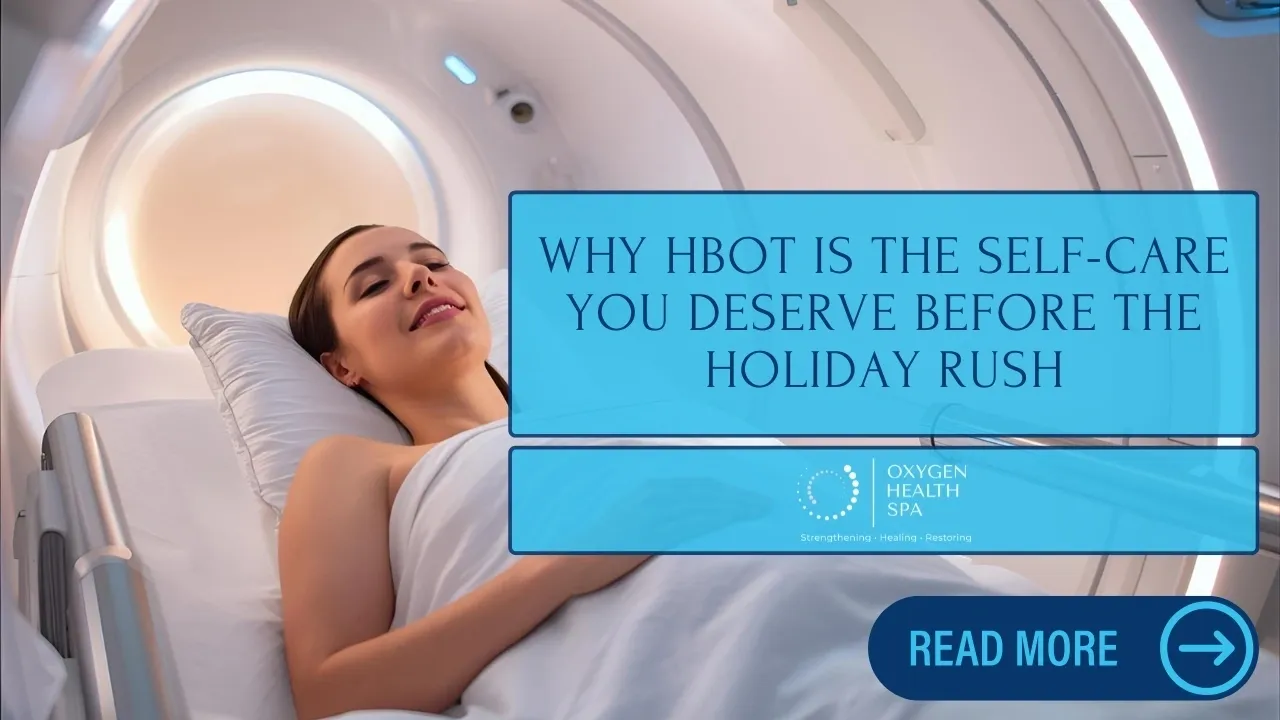 Hyperbaric oxygen therapy session